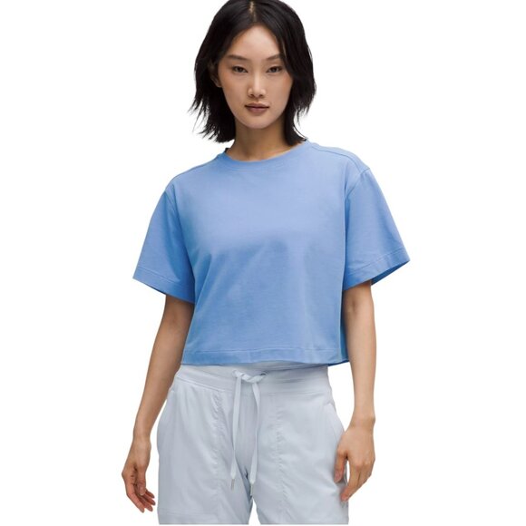 NWT Lululemon All Yours Organic Cotton Cropped T-Shirt - Picture 1 of 6